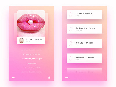 SAO Pink app apple color design flat interface ios minimal mobile pink ui ux