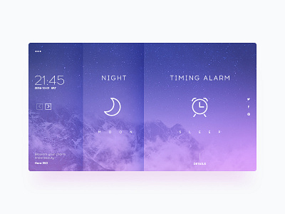 Here180-Sleep blue extreme night pc serenity sleep ui ux web