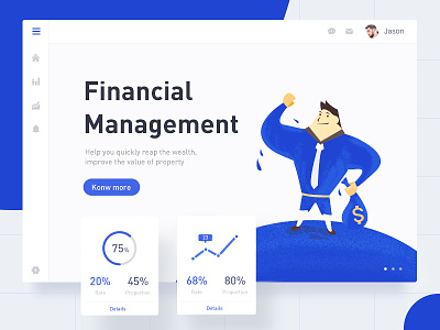 Financial platform animation branding design graphic illustration mobile queble solutions ui ux web