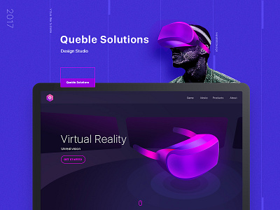 VR Queble Solutions animation app branding design icon illustration queble solutions ux vr web