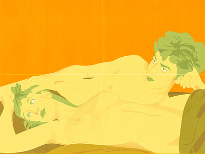 Love character design erotic erotica eroticart illustraion men naked women yellow