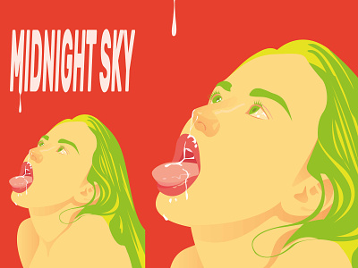 Midnight Sky character design erotic erotica eroticart illustration pink women