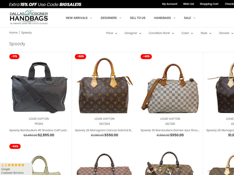 Authenticated Pre-Owned Louis Vuitton Speedy Bags at DDH by Dallas Designer Handbags on Dribbble