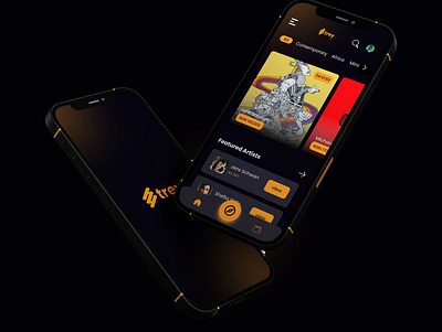 Strey - Mobile UI Design 3d adobe photoshop design minimalist trend ui