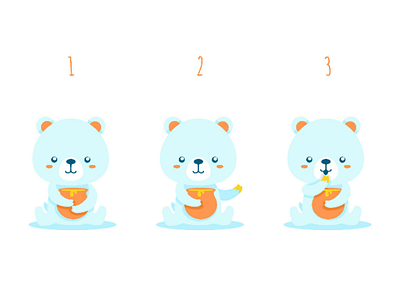 :: Cute bear with honey :: 
which pose do you like?