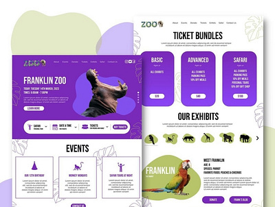 Franklin Zoo | Web Design design graphic design ui ux web design