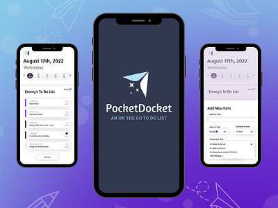 Pocket Docket | Mobile Wireframe mobile mockup ui ux web design wireframe