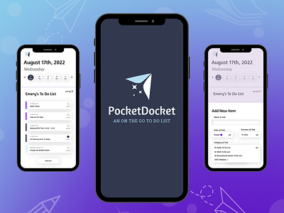 Pocket Docket | Mobile Wireframe