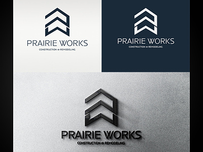 prairie works preview branding construction design logo logobranding logoproject