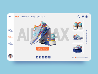 Shoe Product page concept ui ux uiux productdesign