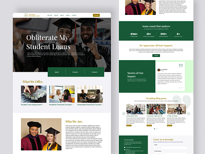 Obliterate My Student Loan Website Design