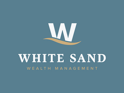 White Sand Wealth Management Logo branding logo wealth management white sand