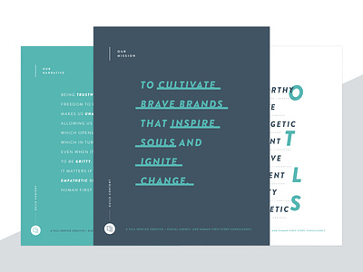 Mission | Narrative | Values design graphic design layout mission prints values