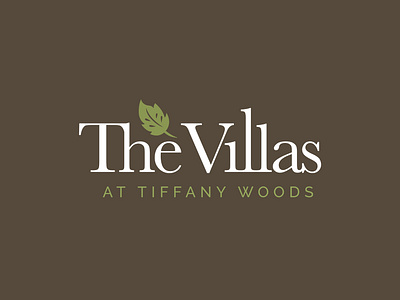 The Villas at Tiffany Woods Logo branding logo