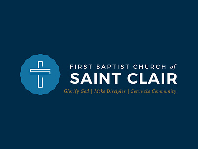 FBC St. Clair Logo branding church cross gospel logo