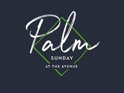 Palm Sunday church church branding lent