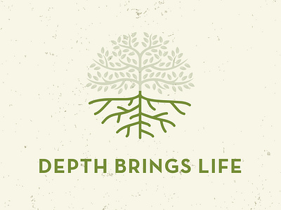 Depth Brings Life church depth gospel life roots sermon series tree