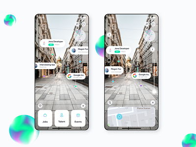 AR Job/Talent/Event Search ar design job job search ar map search talent talent seach ui ux vr