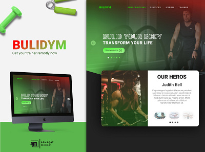 BUILDYM creative daily ui dailyui design figma gym inspiration inspirations inspire inspired ui ui ux ui design uidesign uiux web web design webdesign website