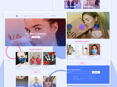 Landing Page | B.can cosmetic creative design frontend inspiration inspire landing page makeup page products showcase site ui ui design uidesign web web design webdesign website website design