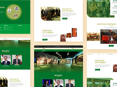 Egyptian Post Museum | Website creative design egypt green inspiration inspire interface museum site ui ui design uidesign ux web website