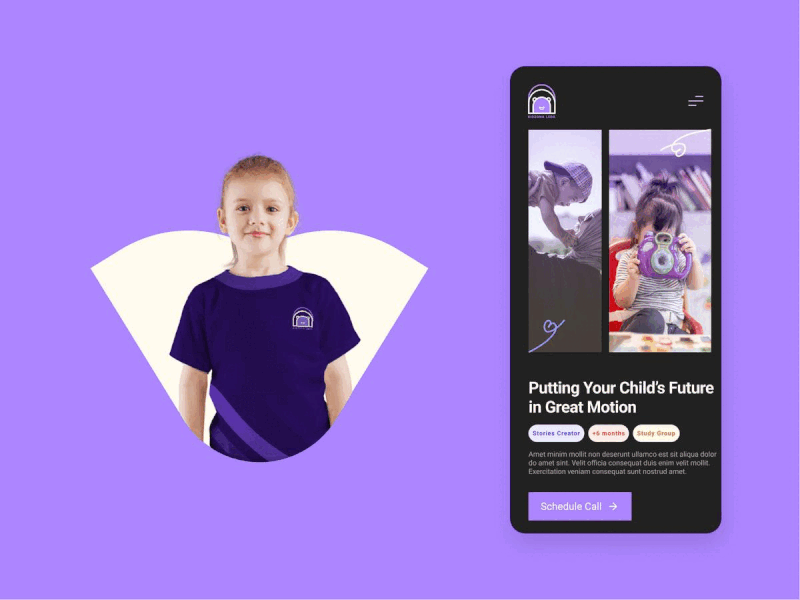 KIDZONA LEDA | App animation app appdesign branding child creative dark design graphic design inspiration inspire interface kids light logo ui ui design uidesign ux