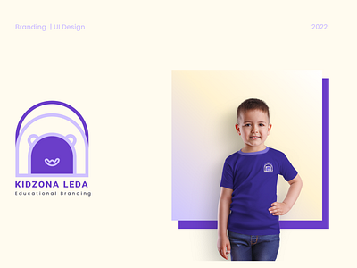 KIDZONA LEDA | T-Shirt branding child creative design graphic design inspiration inspire interface kids logo purple school shirt tshirt ui ui design uidesign