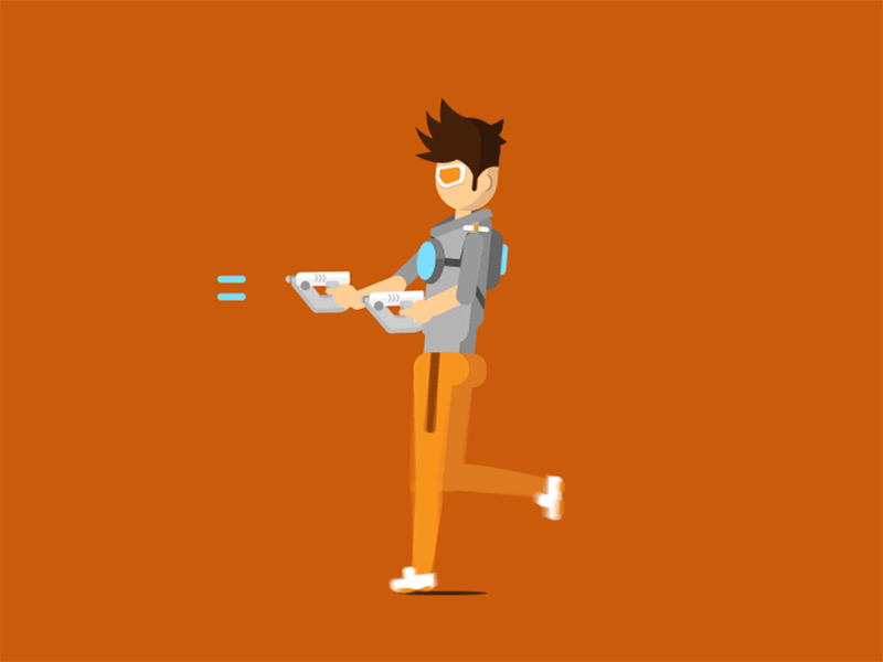 OVERWATCH TRACER ae animation illustration