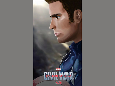Captain America illustration practice