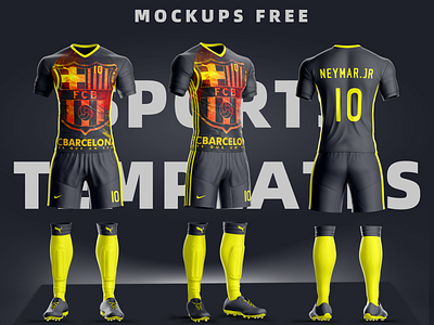 Goal Soccer Uniform Template 3