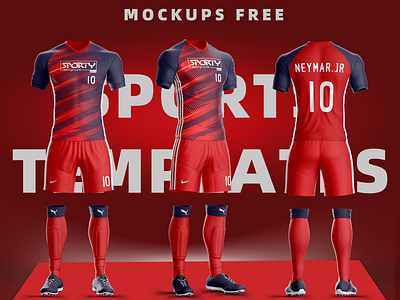 Goal Soccer Uniform Template 4