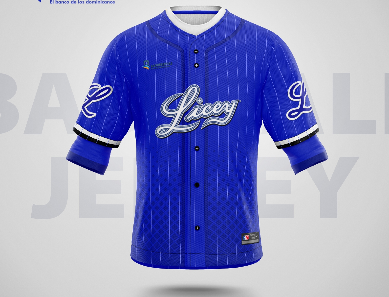 Baseball Jersey Front View Tigres del Licey by Jro Studios on Dribbble