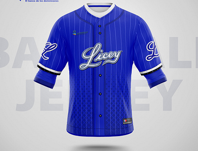 Baseball Jersey Front View Tigres del Licey