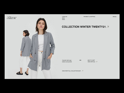 Alizar eCommerce artdirection behance ecommerce fashion freelance minimalism ui uidesign ux webdesign website