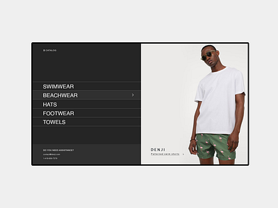 DENJI - Clothing behance clothing creative ecommerce eshop online store ui webdesign website