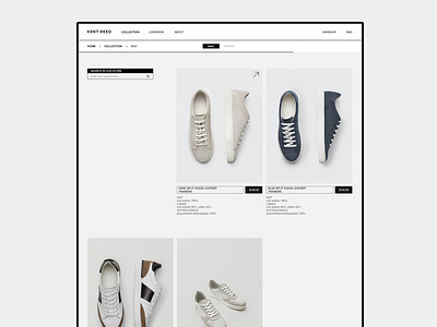 KENT REED - Clothing UI clothing creative design ecommerce ui webdesign website