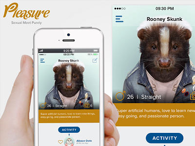 Pleasure iPhone App (concept) application flat iphone app mobile pleasure