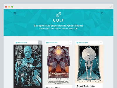 Cult Ghost Theme clean cult flat ghost ghost theme grids showcasing
