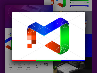 Metamorpix Logo Concept brand branding colorful identity landing landing page logo logo concept logo design metamorphosis pixel rgb