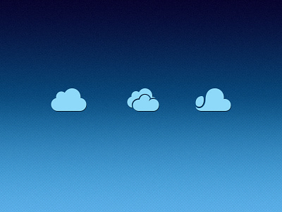 Cloud Glyphs Icons