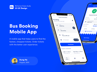 Bus Booking Case study app application design figma illustration minimal ui ux