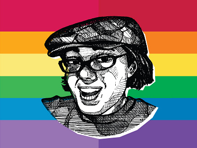 Pride Self-Portrait illustration ink pride self portrait social