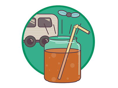 Illustrated Drink Menu, Drink 1 digital drink illustration illustrator vector