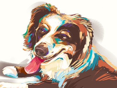 Dog Sketch digital dog illustration photoshop sketch