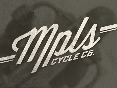 Minneapolis Cycle Co. Logo logo lost type motorcycles texture