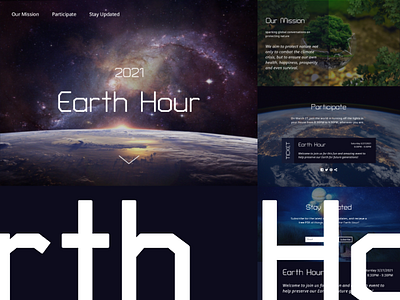 Earth Hour Microsite Design Brief Mockup briefbox briefs earth hour