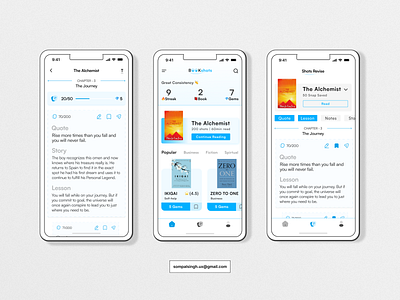 Book Reading Application, Reading Habit maker.