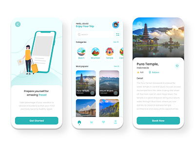 Travel app app branding design illustration logo ui ux