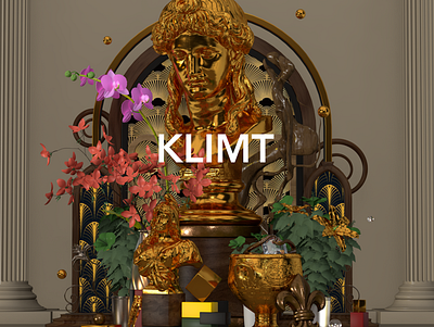 Assemble : KLIMT 3d 3dart 3dsmax art artwork cinema4d graphic graphicdesign illustrations klimt maya modeling rendering statue