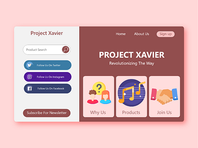 Project Xavier UI Design artboard best draft invitation invite project ui ui design ux design website